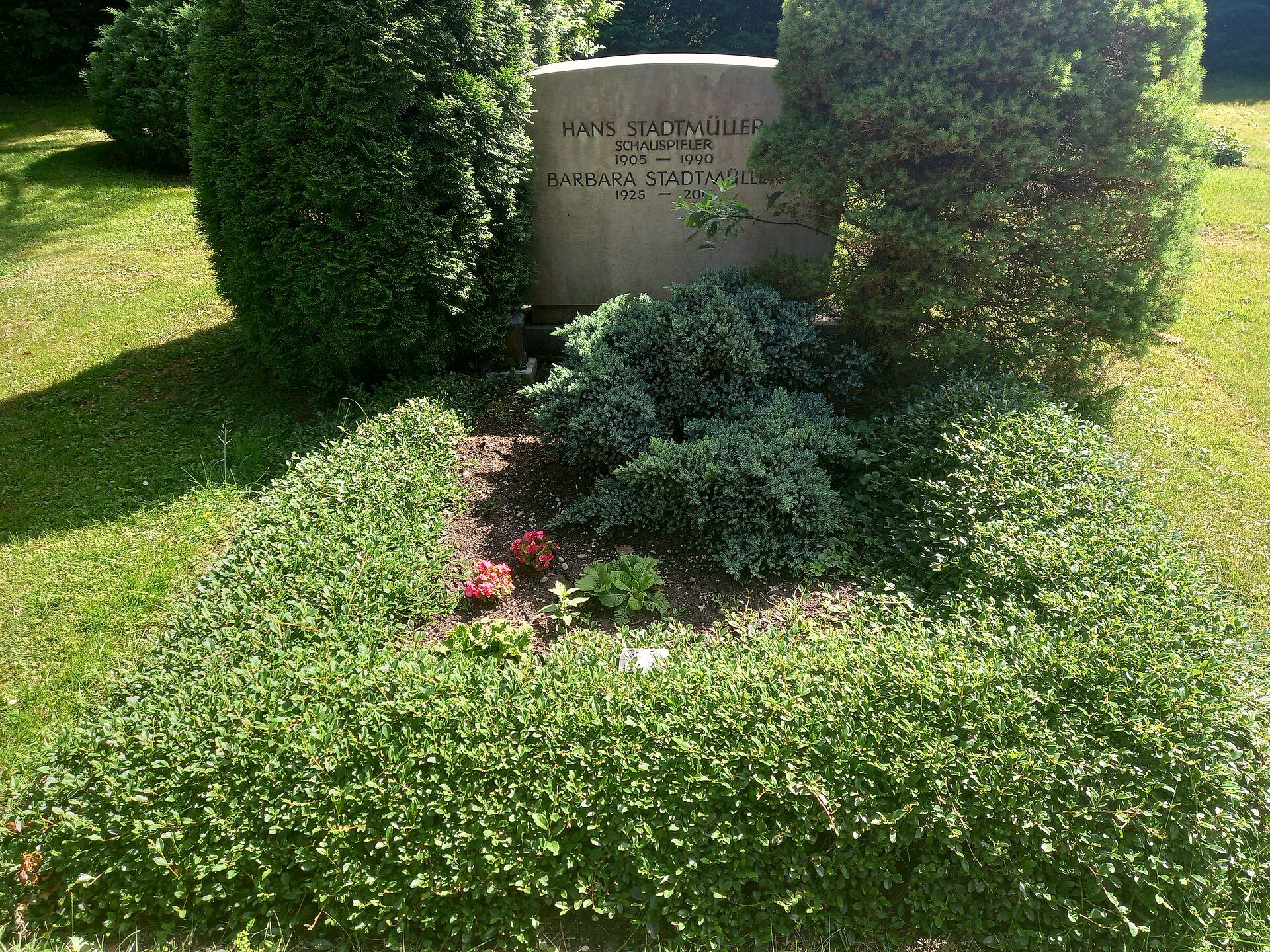 Grabstätte von Hans Stadtmüller auf dem Neuen Südfriedhof München